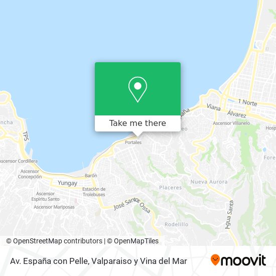 Mapa de Av. España con Pelle