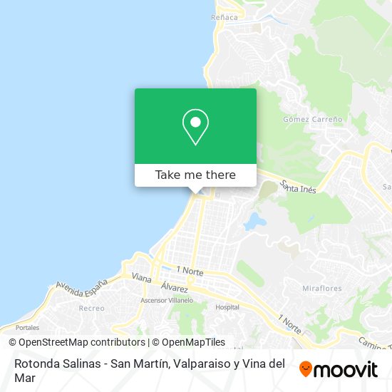 Rotonda Salinas - San Martín map