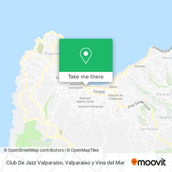 Club De Jazz Valparaíso map