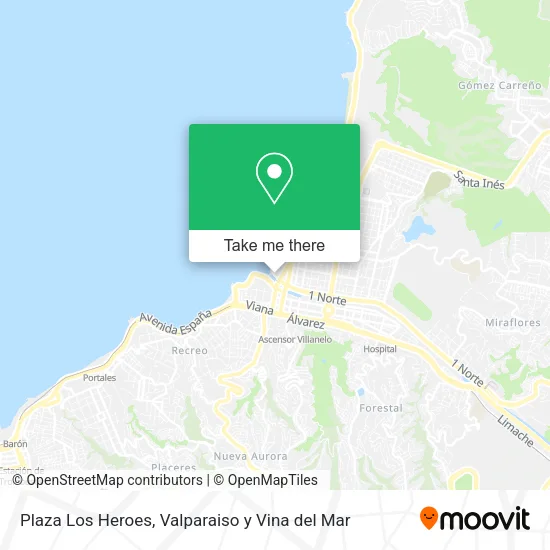 Mapa de Plaza  Los Heroes