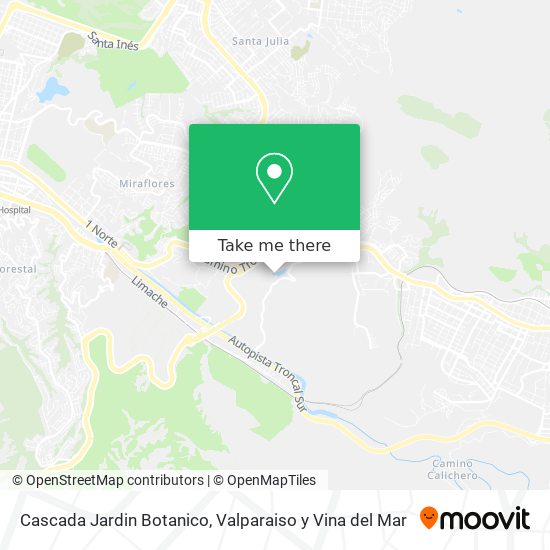 Cascada Jardin Botanico map
