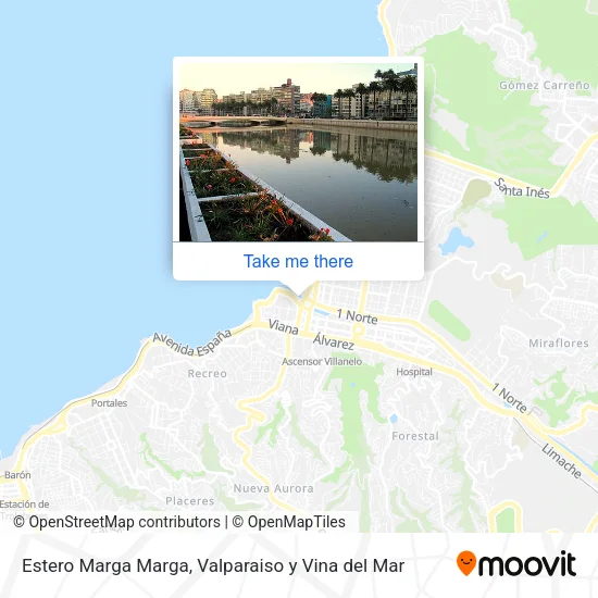 Mapa de Estero Marga Marga