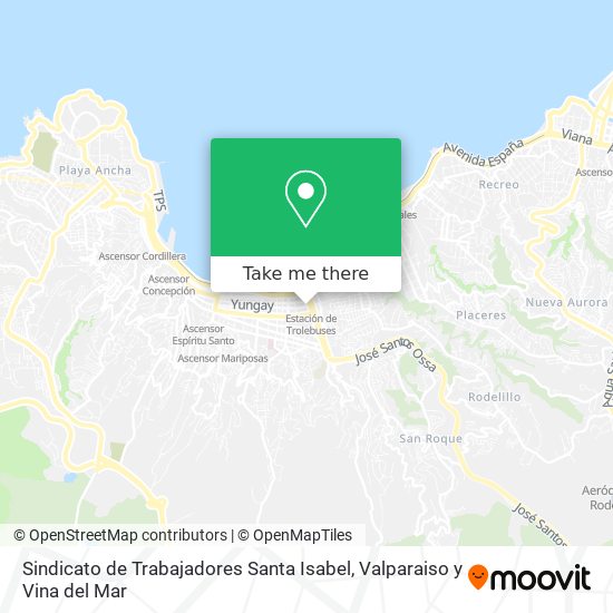 Sindicato de Trabajadores Santa Isabel map