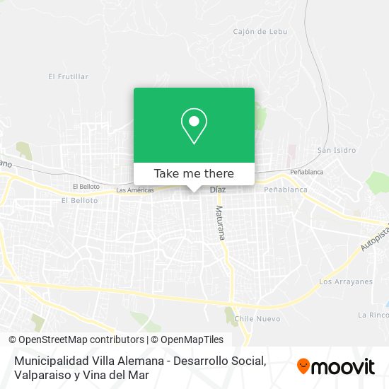 Mapa de Municipalidad Villa Alemana - Desarrollo Social