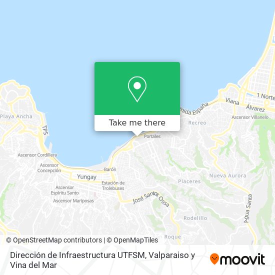 Dirección de Infraestructura UTFSM map