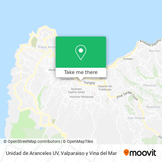 Mapa de Unidad de Aranceles UV