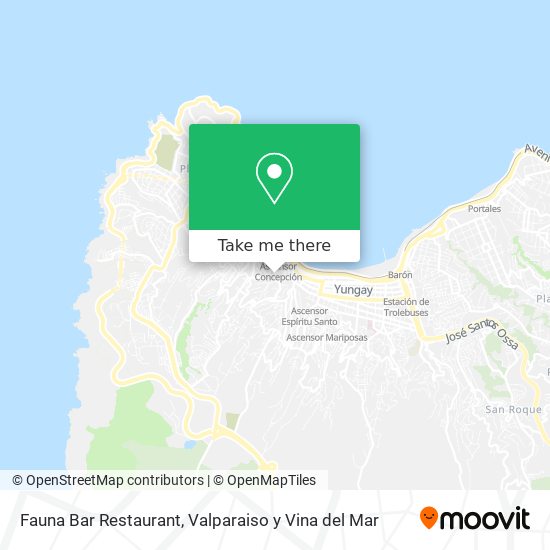 Mapa de Fauna Bar Restaurant