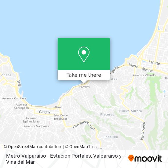 How to get to Metro Valparaíso - Estación Portales in Valparaiso by Bus or  Metro?