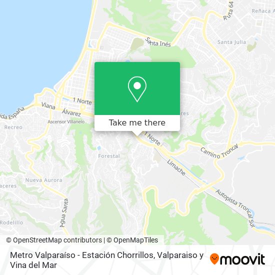 Metro Valparaíso - Estación Chorrillos map