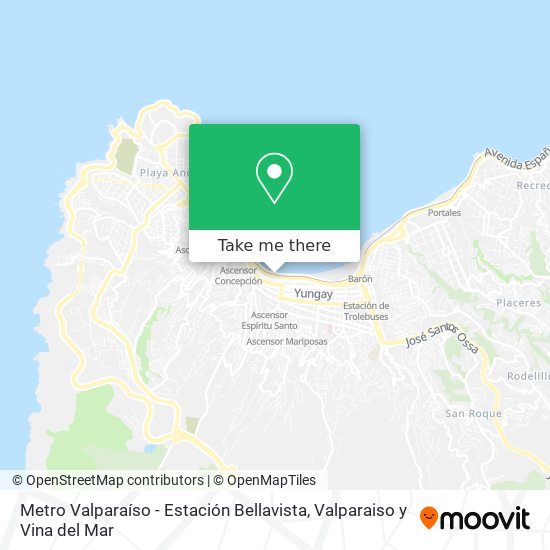 Metro Valparaíso - Estación Bellavista map