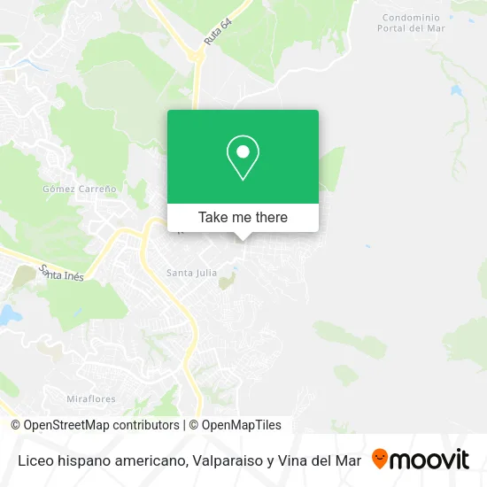 Mapa de Liceo hispano americano