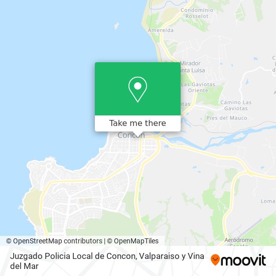 Mapa de Juzgado Policia Local de Concon