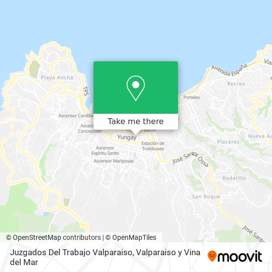 Juzgados Del Trabajo Valparaiso map