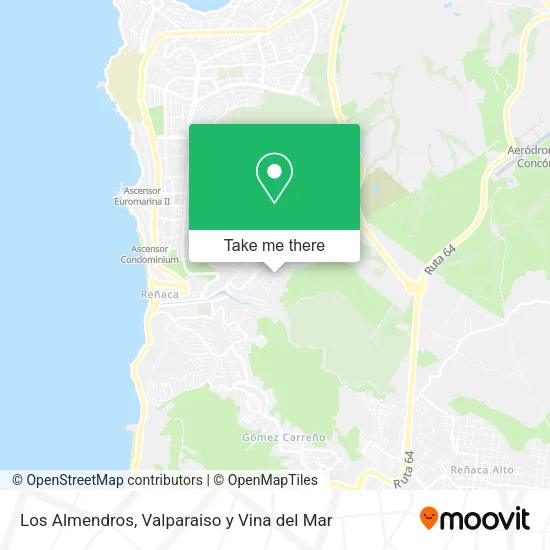 Los Almendros map