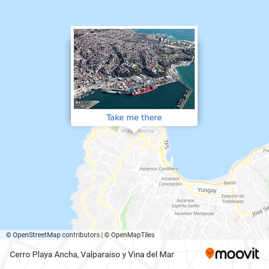 Cerro Playa Ancha map