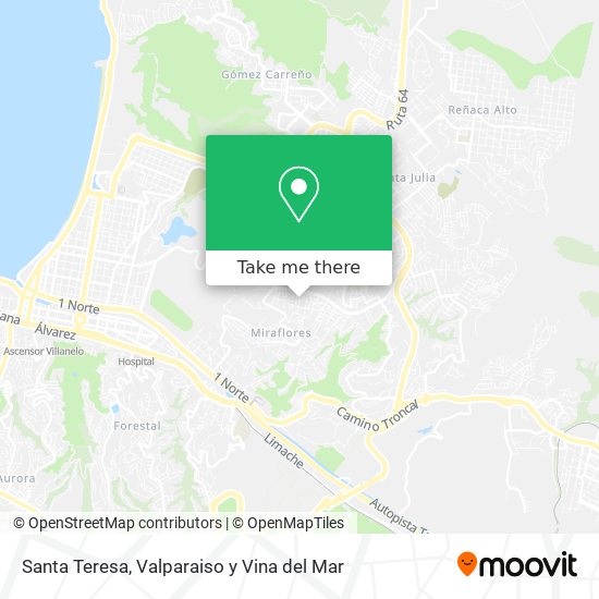 Santa Teresa map