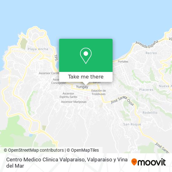 Mapa de Centro Medico Clinica Valparaiso