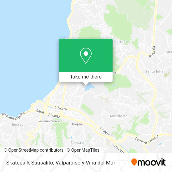 Skatepark Sausalito map