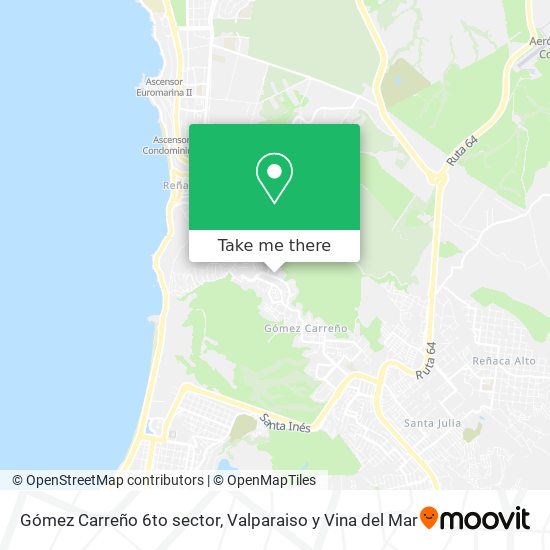 Gómez Carreño 6to sector map