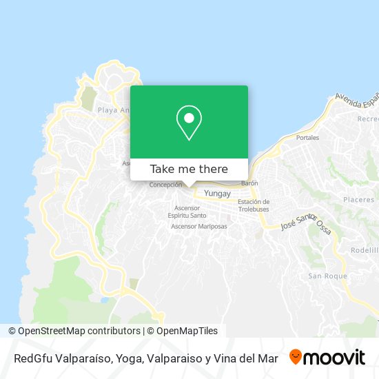 RedGfu Valparaíso, Yoga map