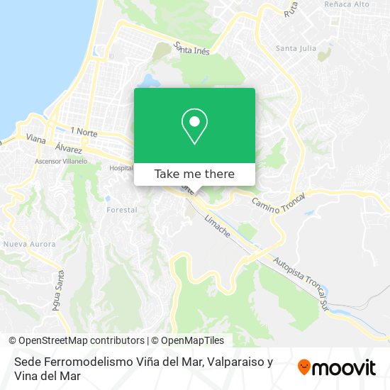 Sede Ferromodelismo Viña del Mar map