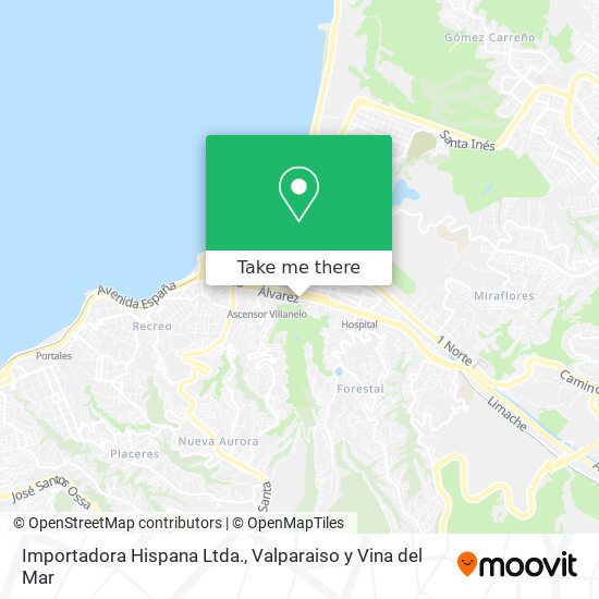 Importadora Hispana Ltda. map