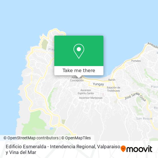 Edificio Esmeralda - Intendencia Regional map