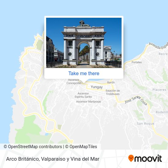 Arco Británico map