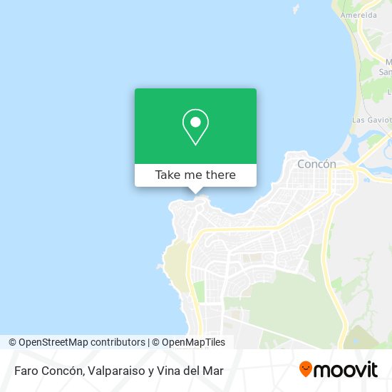 Faro Concón map