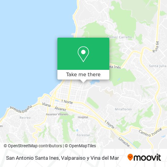 Mapa de San Antonio Santa Ines