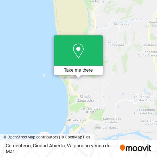 Mapa de Cementerio, Ciudad Abierta