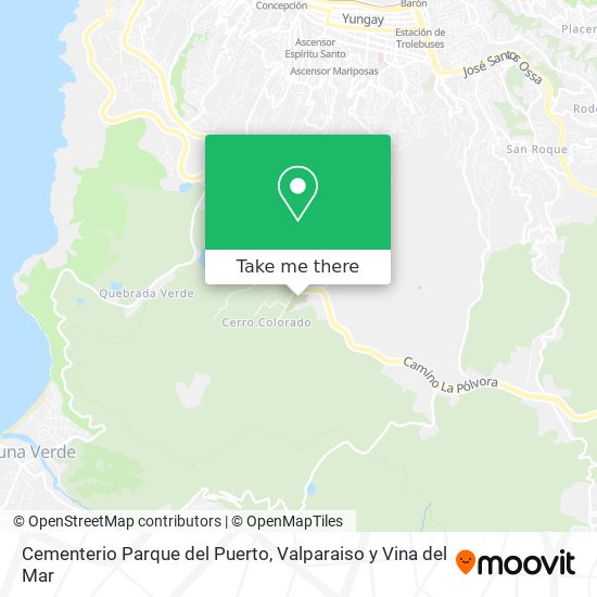 Mapa de Cementerio Parque del Puerto