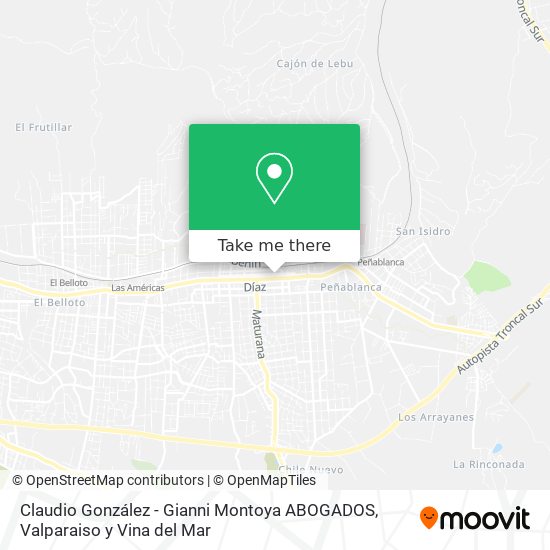 Claudio González - Gianni Montoya ABOGADOS map