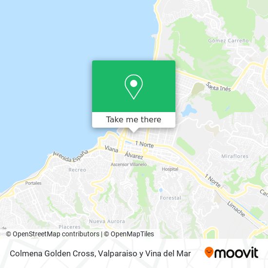 Mapa de Colmena Golden Cross