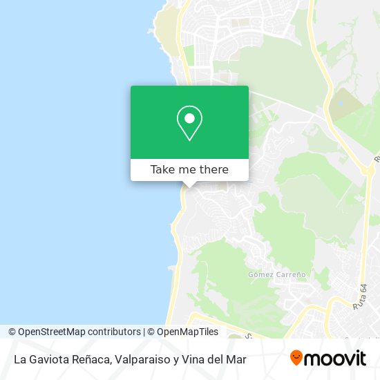 La Gaviota Reñaca map