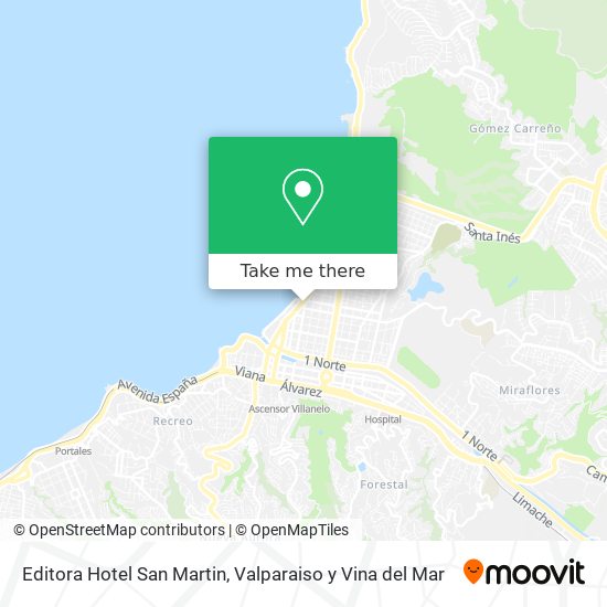 Editora Hotel San Martin map