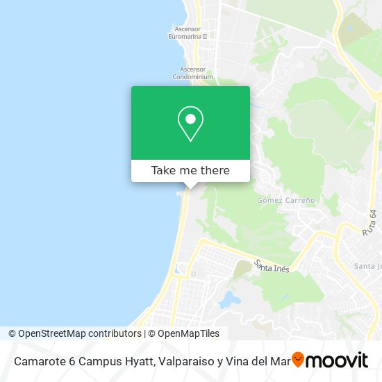 Mapa de Camarote 6 Campus Hyatt
