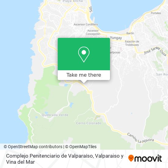 Complejo Penitenciario de Valparaíso map