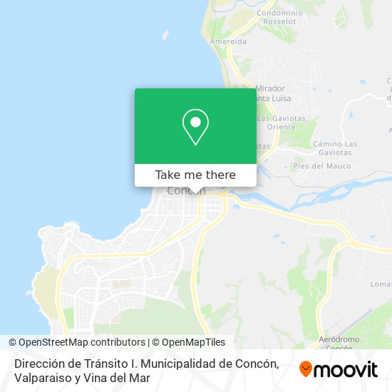 Dirección de Tránsito I. Municipalidad de Concón map