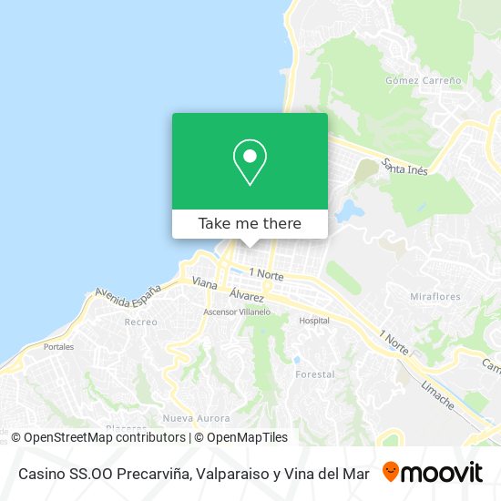Casino SS.OO Precarviña map