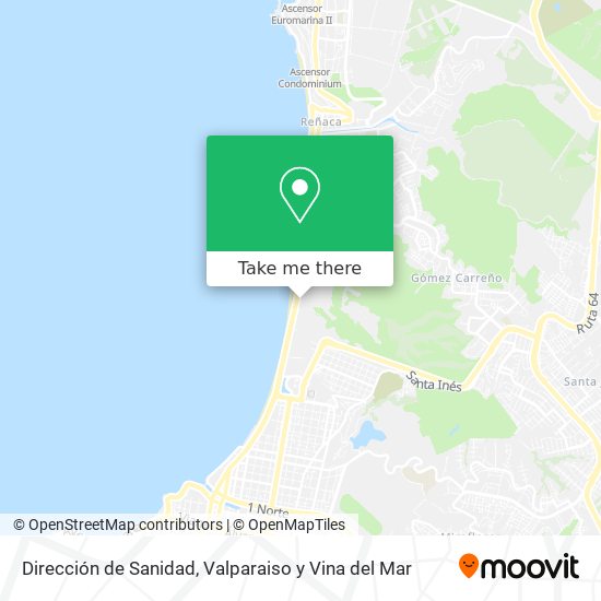 Dirección de Sanidad map