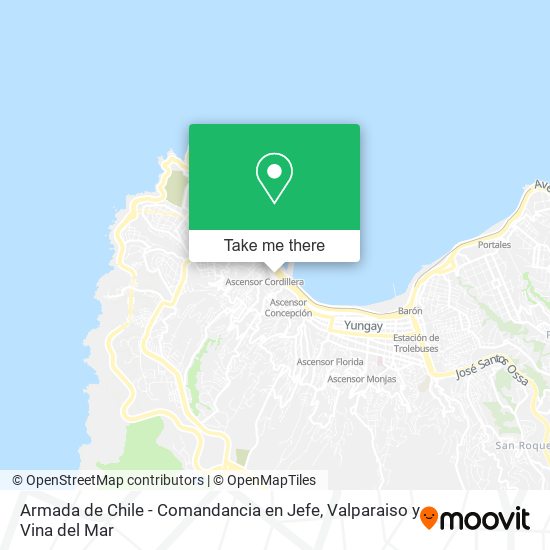 Armada de Chile - Comandancia en Jefe map