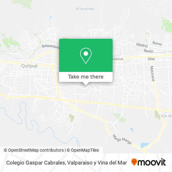 Colegio Gaspar Cabrales map