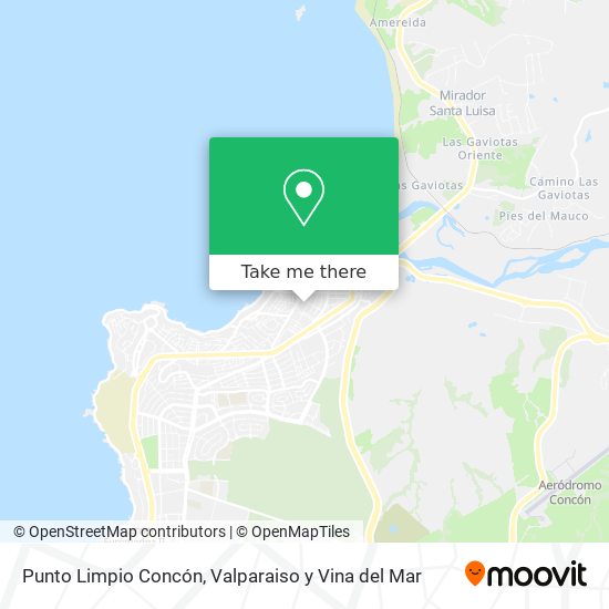 Punto Limpio Concón map