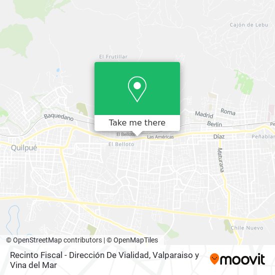 Recinto Fiscal - Dirección De Vialidad map