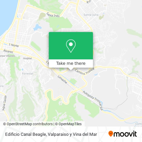 Edificio Canal Beagle map