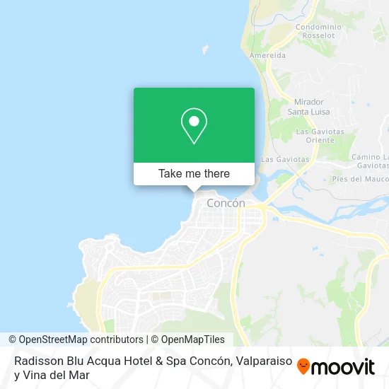 Radisson Blu Acqua Hotel & Spa Concón map
