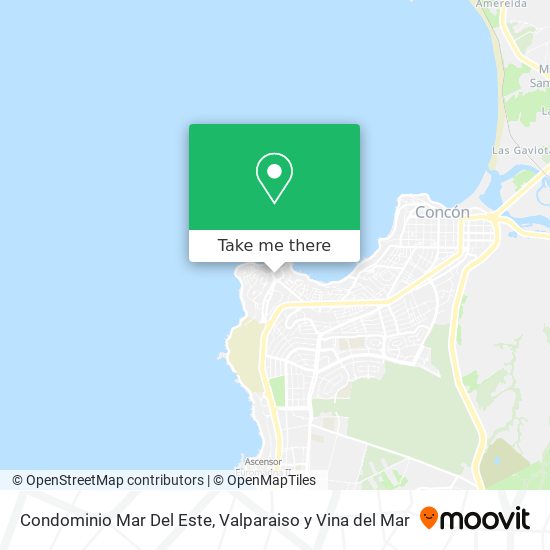 Condominio Mar Del Este map