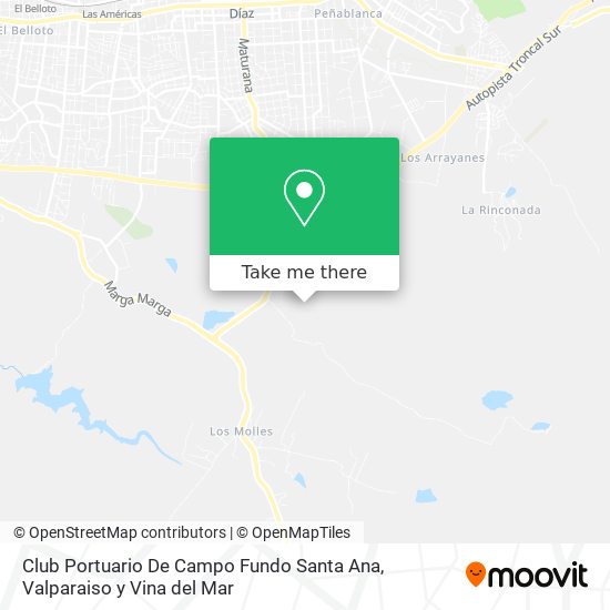 Club Portuario De Campo Fundo Santa Ana map