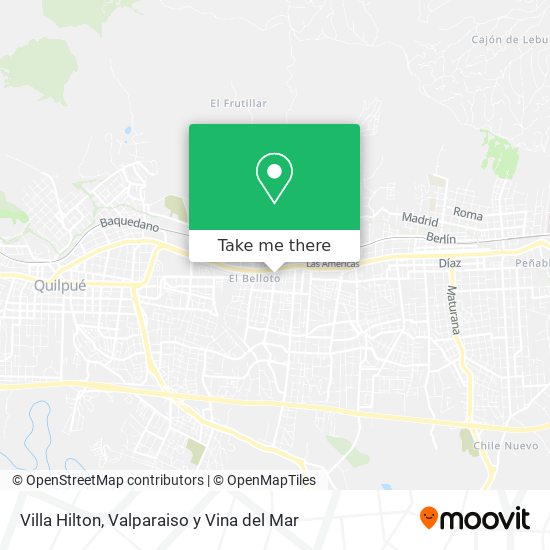 Villa Hilton map